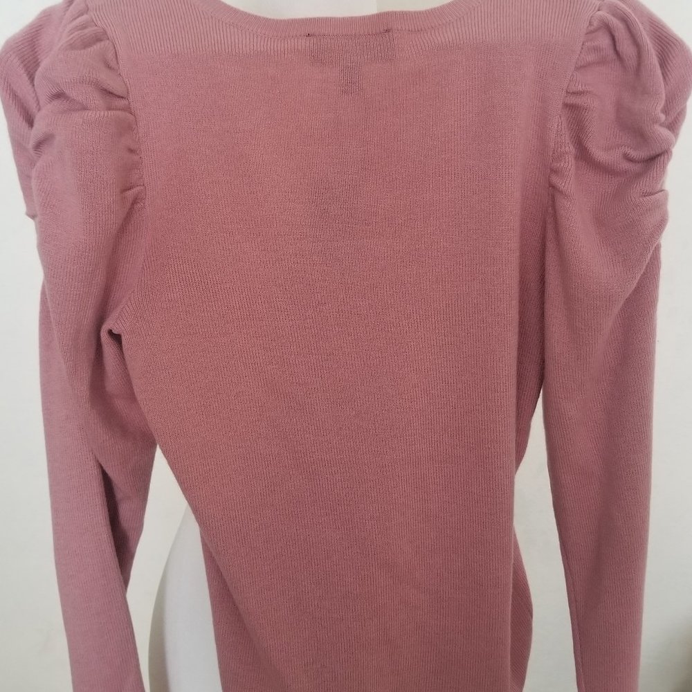 Express NWT Pink Puff Sleeve Sweater Medium